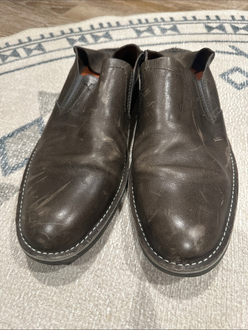 Men’s Sperry Dark Brown Leather Slip-On Loafers